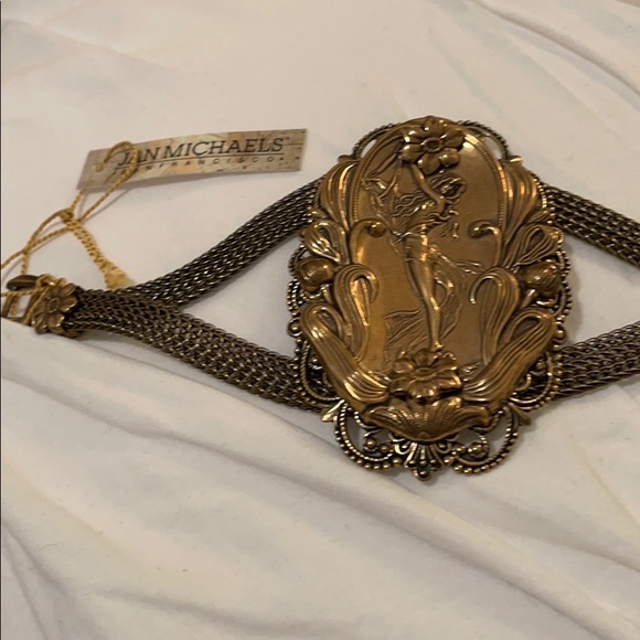 Art Nouveau brass LG Jan Michael’s Bracelet Rare - NWT - Picture 8 of 9